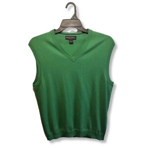 Brooks Brothers Sweater Vest | 100% Supima Cotton | Green | Large